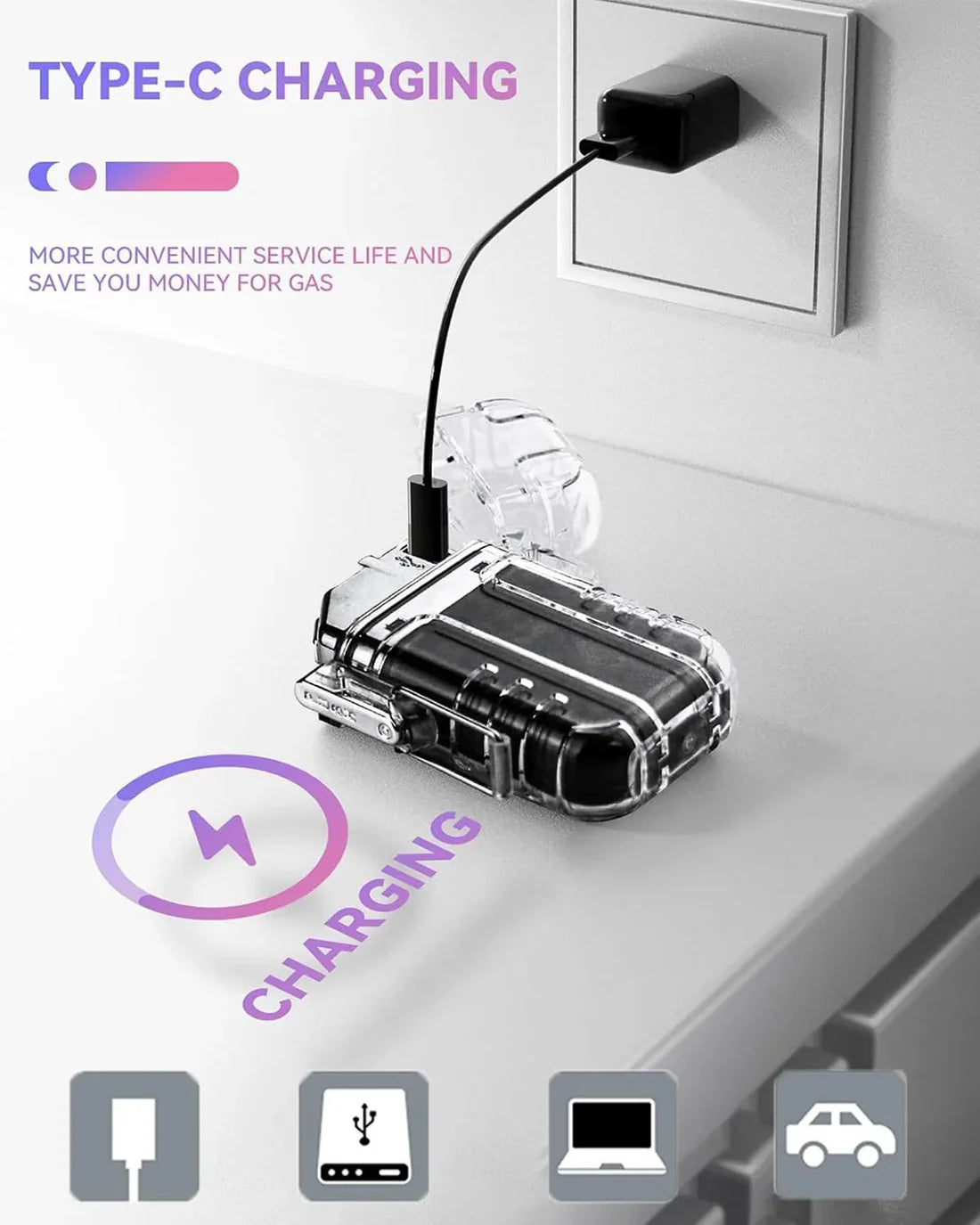 COB Torch Waterproof Lighter Dual ARC Work Lights Windproof Rechargeable Mini Lighters Lamp Outdoor Camping Supplies