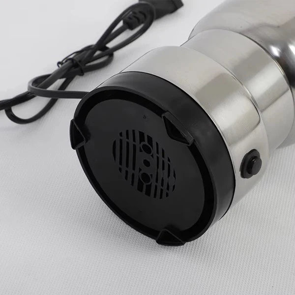 Stainless Steel Multifunctional Grinder & Coffee Maker, Mini Spice, Coffee and Masala Grinder for Beans, Nuts, and Grains, Household Electric Mixer Grinder (Silver)